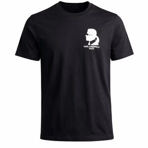 Karl Lagerfeld Paris Logo Graphic T-Shirt Men’s S Black Unisex Streetwear Tee